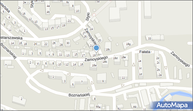 Bogatynia, Zamoyskiego Jana, hetm., 19c, mapa Bogatynia