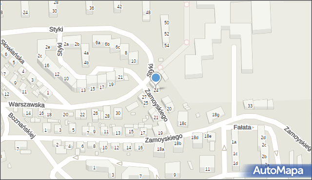 Bogatynia, Zamoyskiego Jana, hetm., 24, mapa Bogatynia