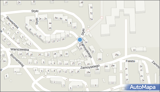 Bogatynia, Zamoyskiego Jana, hetm., 27, mapa Bogatynia