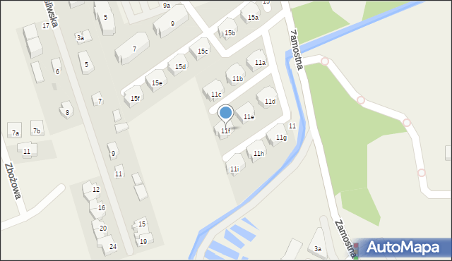 Bolszewo, Zamostna, 11f, mapa Bolszewo