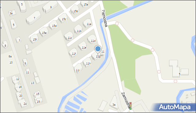 Bolszewo, Zamostna, 11g, mapa Bolszewo