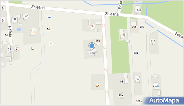 Borowina, Zaleśna, 92C, mapa Borowina