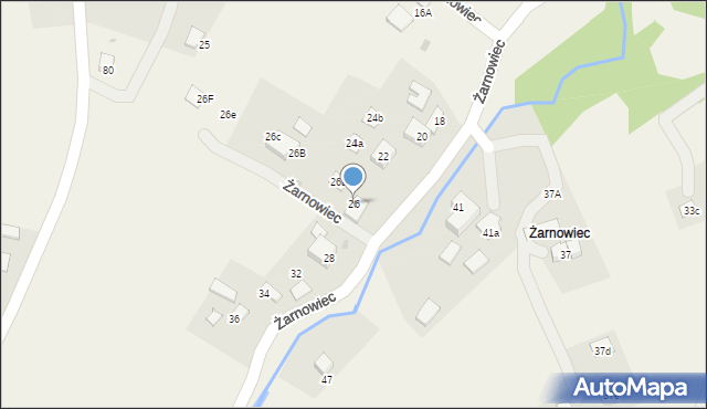 Brenna, Żarnowiec, 26, mapa Brenna