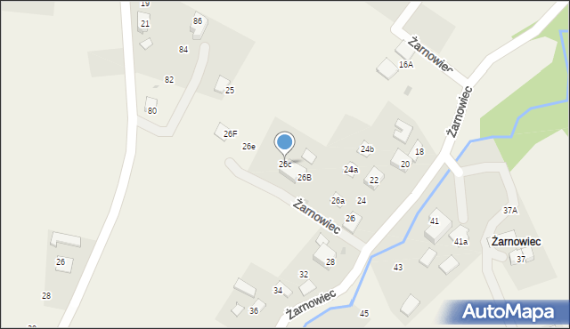 Brenna, Żarnowiec, 26c, mapa Brenna