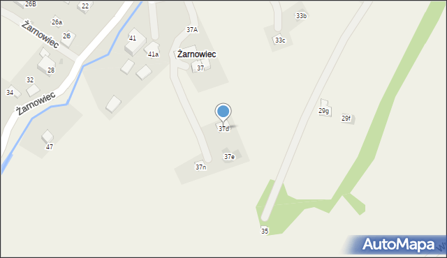 Brenna, Żarnowiec, 37d, mapa Brenna