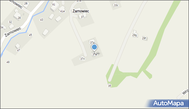 Brenna, Żarnowiec, 37e, mapa Brenna