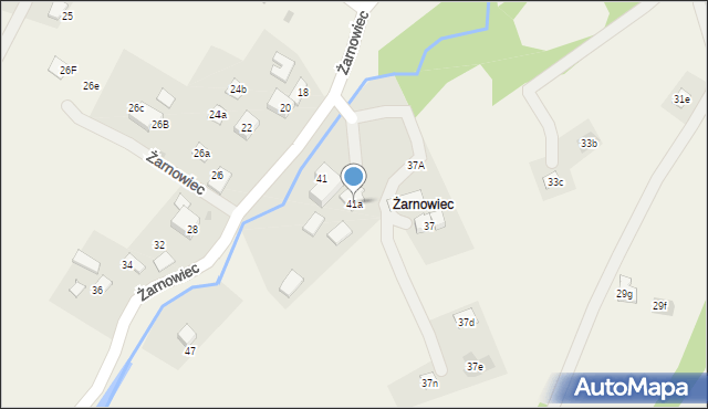 Brenna, Żarnowiec, 41a, mapa Brenna