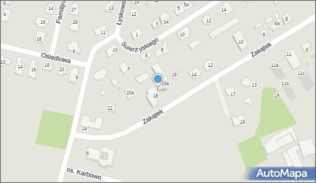 Brodnica, Zakątek, 20, mapa Brodnica