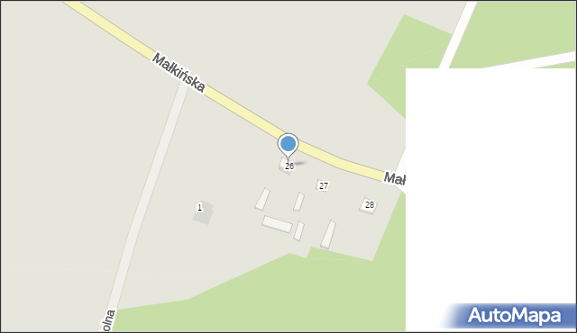 Brok, Zamoście, 26, mapa Brok