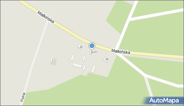 Brok, Zamoście, 27, mapa Brok