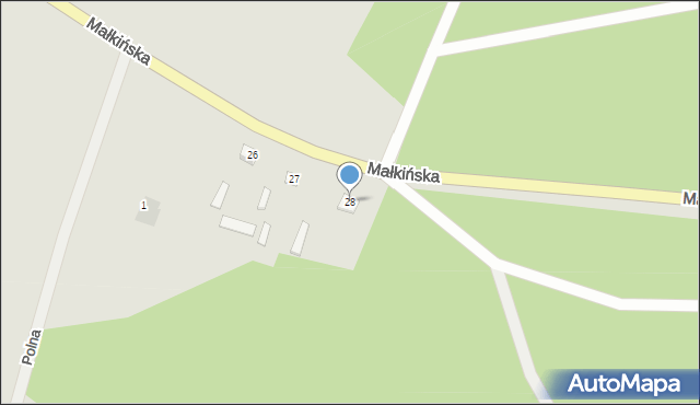 Brok, Zamoście, 28, mapa Brok