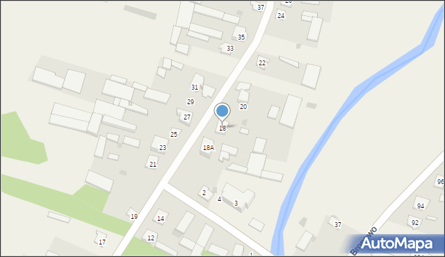 Bronowo, Zachodnia, 18, mapa Bronowo