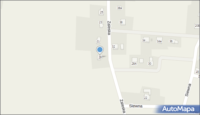 Brzezówka, Zaleska, 19, mapa Brzezówka