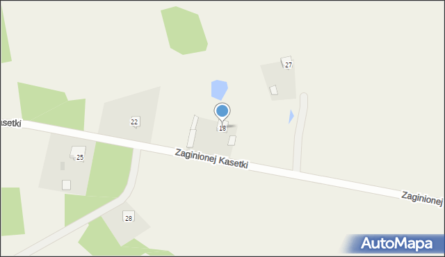 Budy Zosine, Zaginionej Kasetki, 18, mapa Budy Zosine