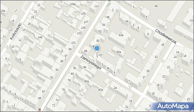 Bydgoszcz, Zamoyskiego Jana, hetm., 1, mapa Bydgoszczy