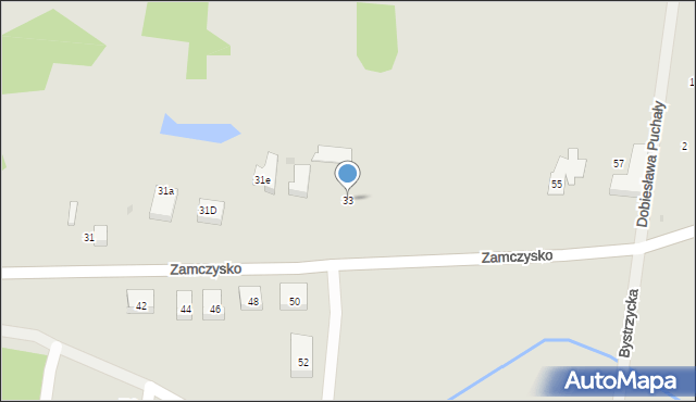 Bydgoszcz, Zamczysko, 33, mapa Bydgoszczy