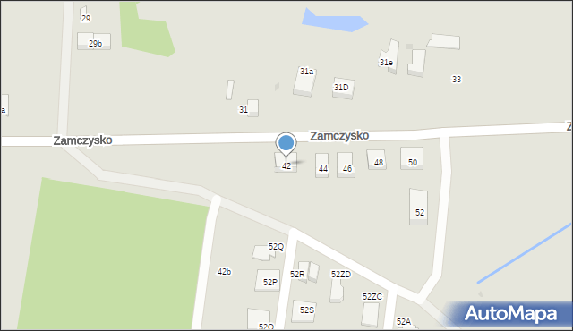 Bydgoszcz, Zamczysko, 42, mapa Bydgoszczy