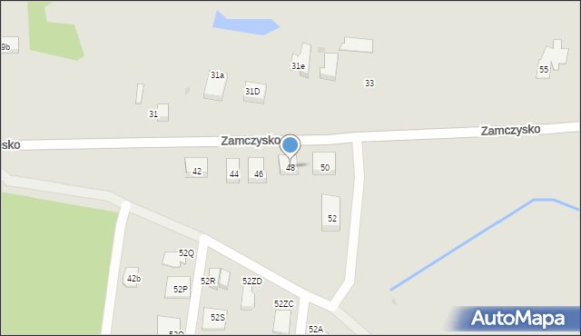 Bydgoszcz, Zamczysko, 48, mapa Bydgoszczy