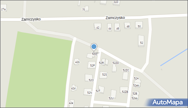 Bydgoszcz, Zamczysko, 52Q, mapa Bydgoszczy