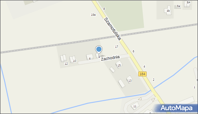 Cerekwica, Zachodnia, 4, mapa Cerekwica