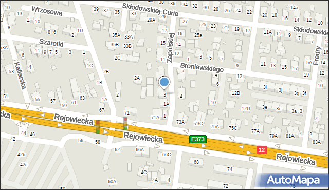 Chełm, Zapolskiej Gabrieli, 3, mapa Chełma