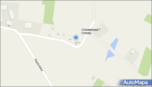 Chmielno, Zatokowa, 11, mapa Chmielno