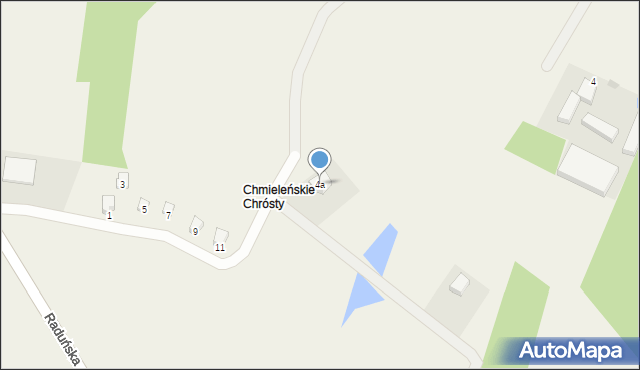 Chmielno, Zatokowa, 4a, mapa Chmielno