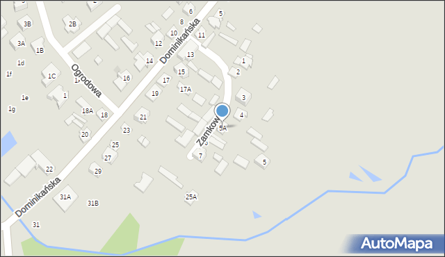 Choroszcz, Zamkowa, 5A, mapa Choroszcz