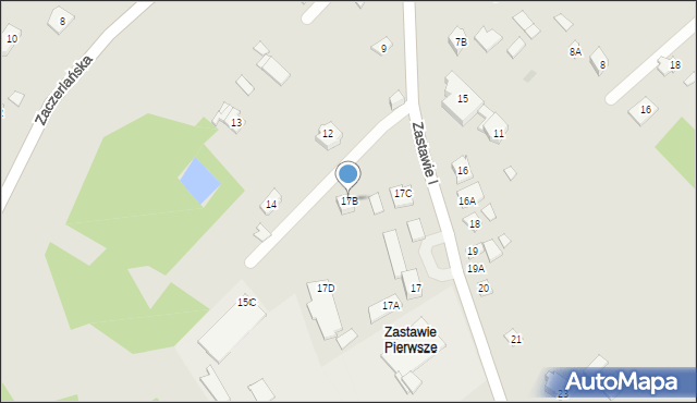 Choroszcz, Zastawie I, 17B, mapa Choroszcz