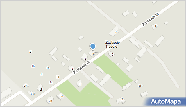 Choroszcz, Zastawie III, 5, mapa Choroszcz