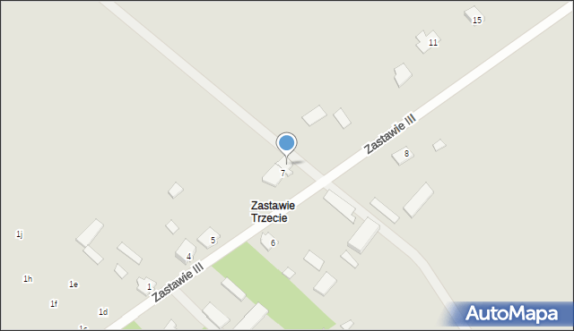Choroszcz, Zastawie III, 7A, mapa Choroszcz