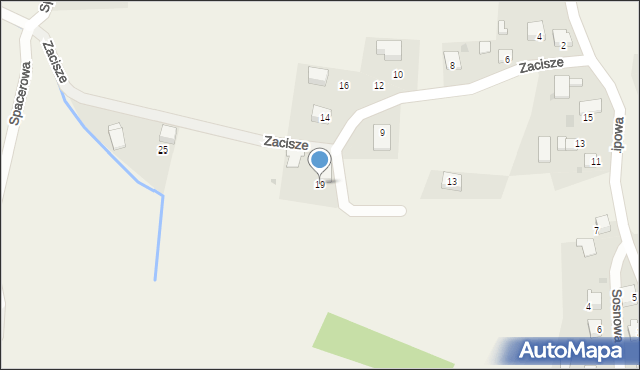 Chorowice, Zacisze, 19, mapa Chorowice