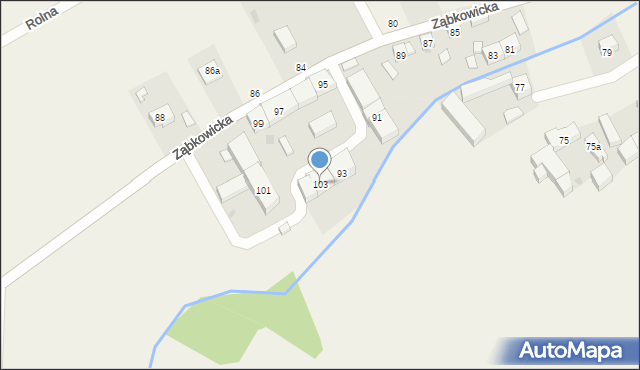Ciepłowody, Ząbkowicka, 103, mapa Ciepłowody