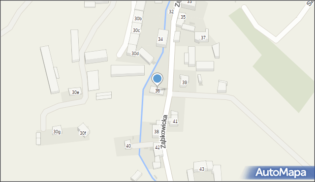 Ciepłowody, Ząbkowicka, 36, mapa Ciepłowody