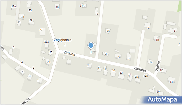 Czaniec, Zagonowa, 1, mapa Czaniec