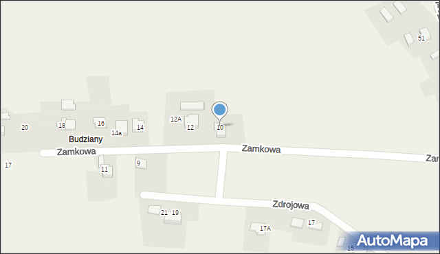 Czaniec, Zamkowa, 10, mapa Czaniec