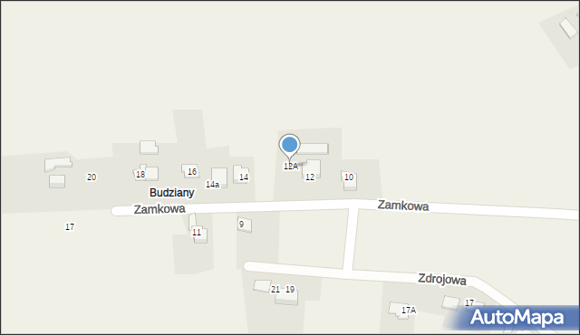 Czaniec, Zamkowa, 12A, mapa Czaniec