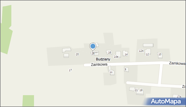 Czaniec, Zamkowa, 18, mapa Czaniec