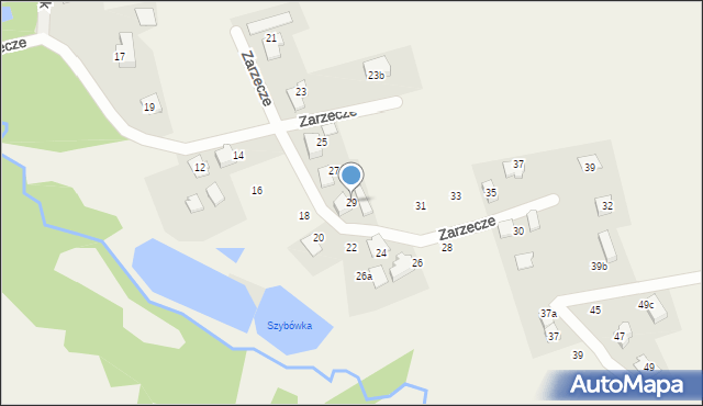 Czaniec, Zarzecze, 29, mapa Czaniec