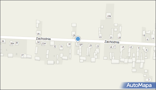 Czastary, Zachodnia, 28, mapa Czastary