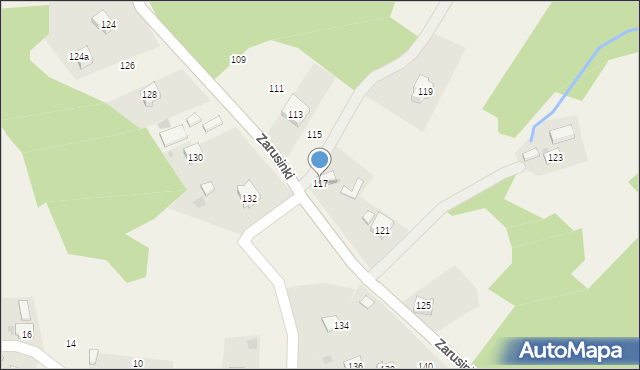 Czechówka, Zarusinki, 117, mapa Czechówka