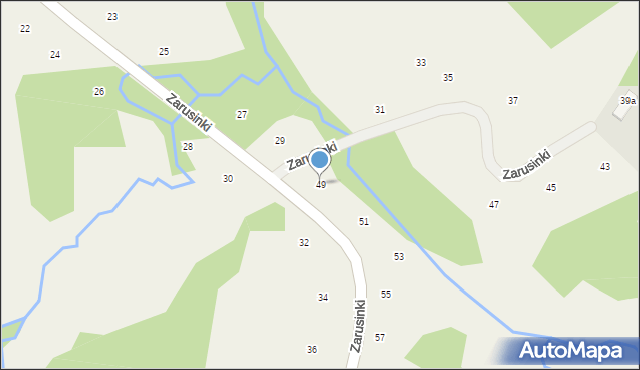 Czechówka, Zarusinki, 49, mapa Czechówka