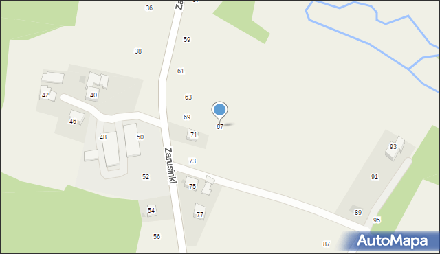 Czechówka, Zarusinki, 67, mapa Czechówka