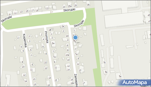Czeladź, Zamiejska, 5, mapa Czeladź