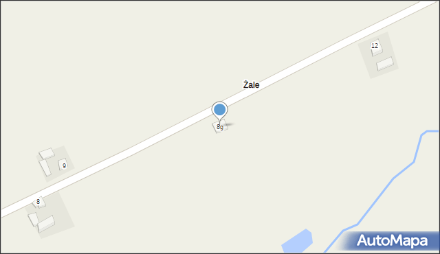 Czermin, Żale, 8g, mapa Czermin