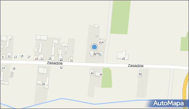 Czermno-Kolonia, Zasadzie, 39, mapa Czermno-Kolonia