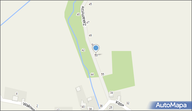 Czernichów, Zakamycze, 53, mapa Czernichów