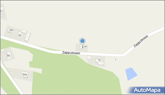 Czernikowo, Zajączkowo, 8, mapa Czernikowo