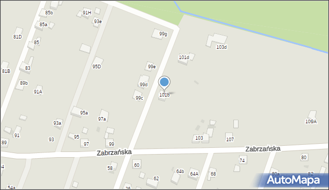 Czerwionka-Leszczyny, Zabrzańska, 101b, mapa Czerwionka-Leszczyny