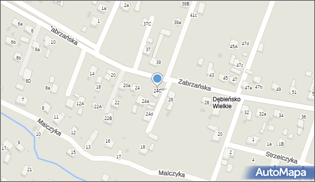 Czerwionka-Leszczyny, Zabrzańska, 24C, mapa Czerwionka-Leszczyny